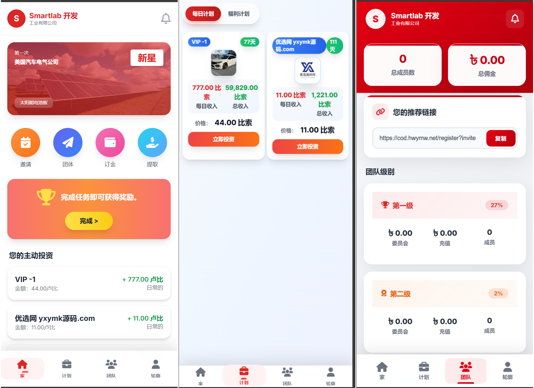 海外汽车电气投资理财源码/三级分销/可自定义产品-迅易小栈